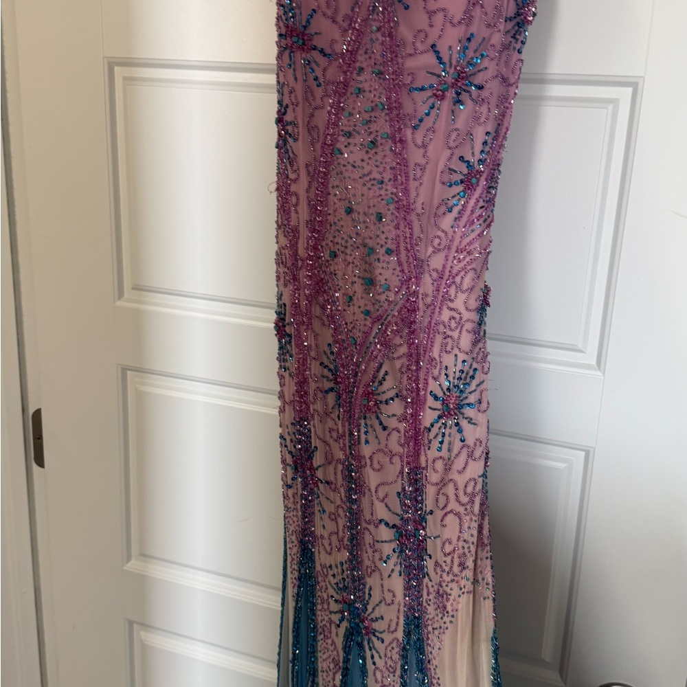 Elegant Beaded Evening Gown